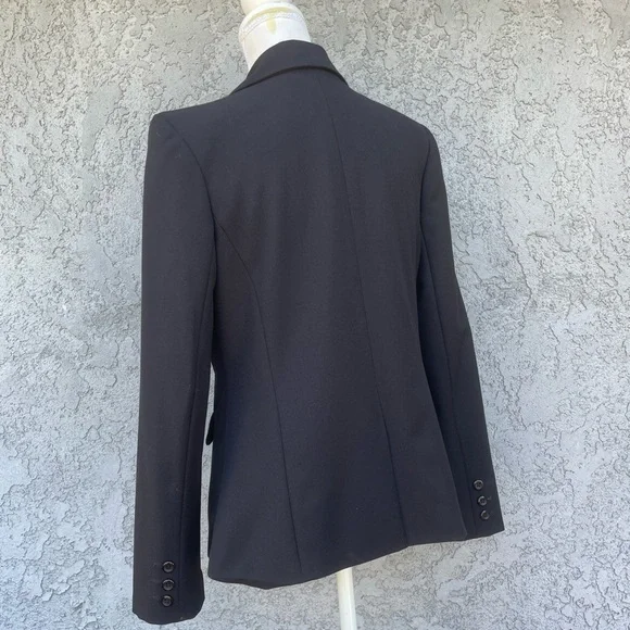 Metaphor Womens Size 6 Suit Jacket Blazer One Button Closure BLACK - Picture 4 of 9